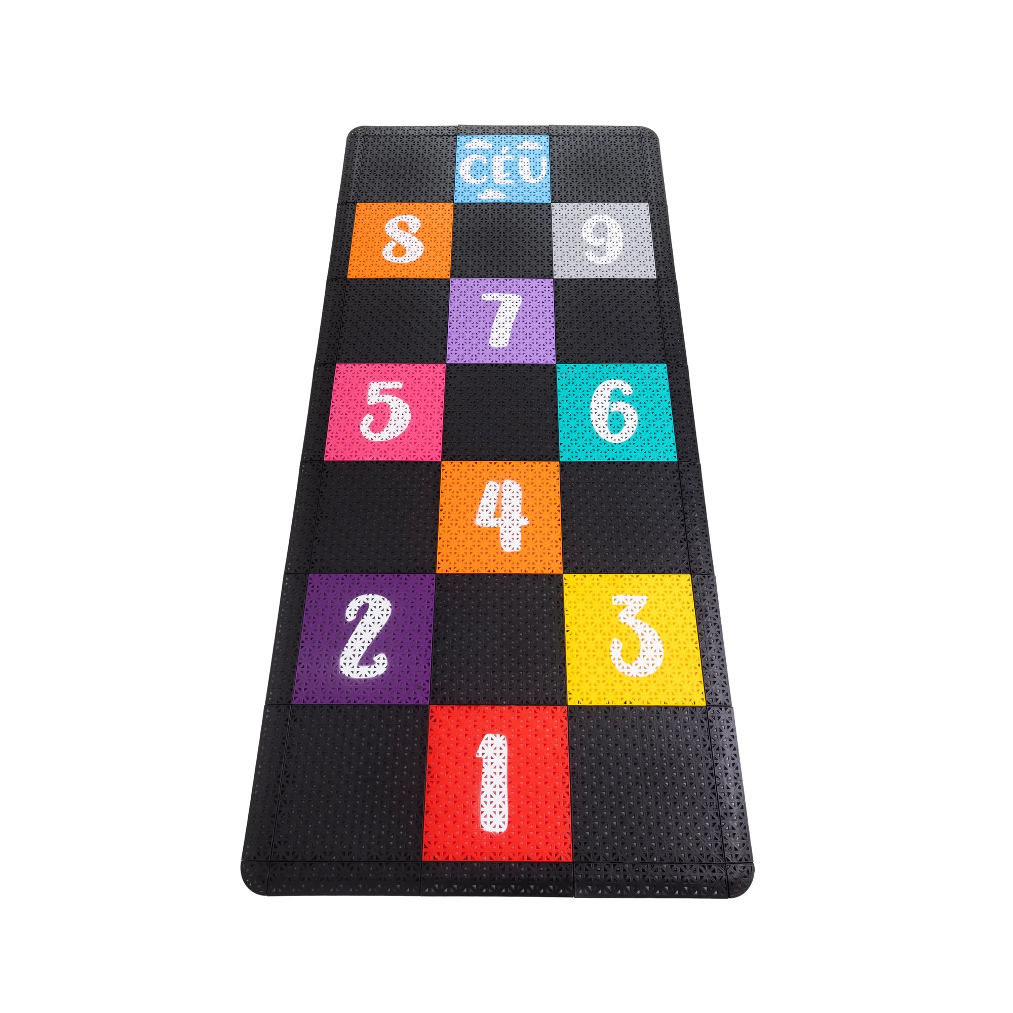 amarelinha modular / amarelinha de piso / amarelinha gigante / jogo de pular coordenação / brincadeira amarelinha escola