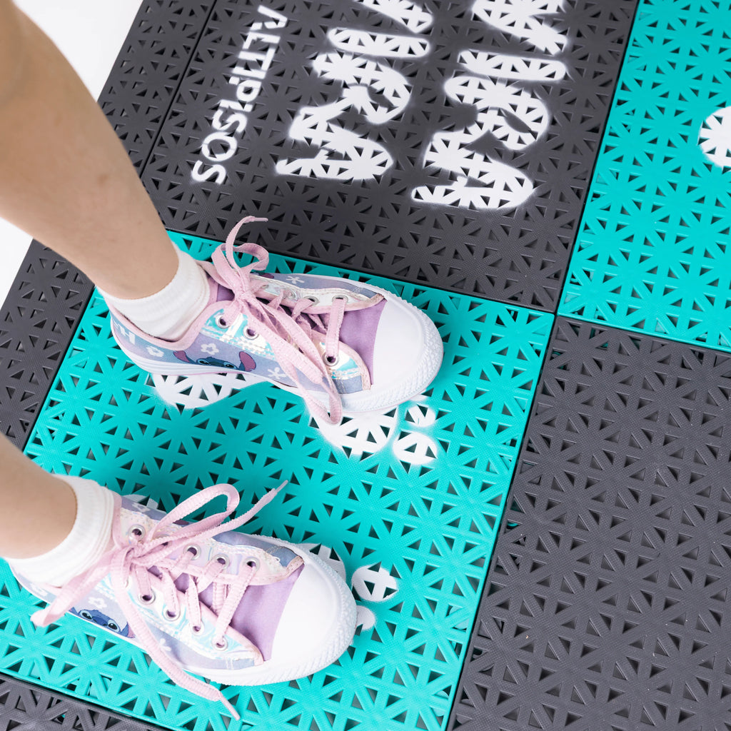 	jogo de lateralidade / piso modular vira vira / brincadeira coordenação motora / circuito motor infantil / tapete agilidade