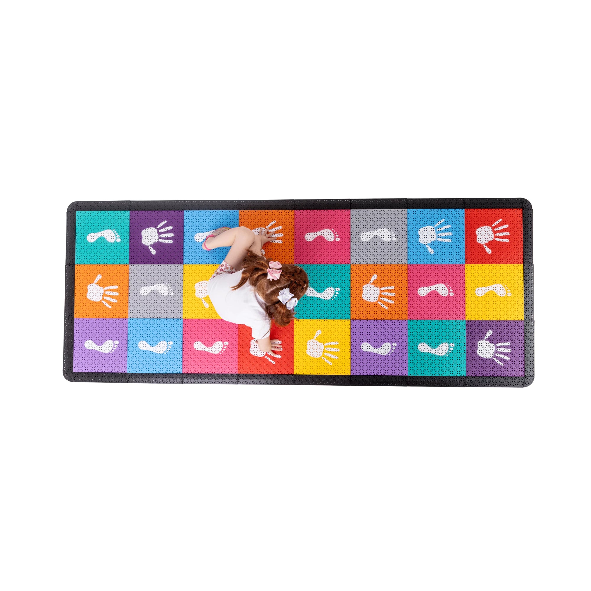 Piso modular Pé e Mão, brinquedo coordenação motora, tapete agilidade infantil, circuito motor, piso educativo.