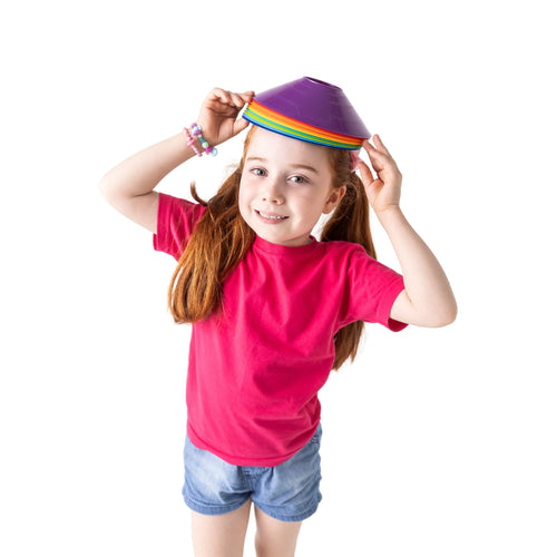 Cones de treino, cone agilidade, marcador campo, demarcador quadra, cones educação física.