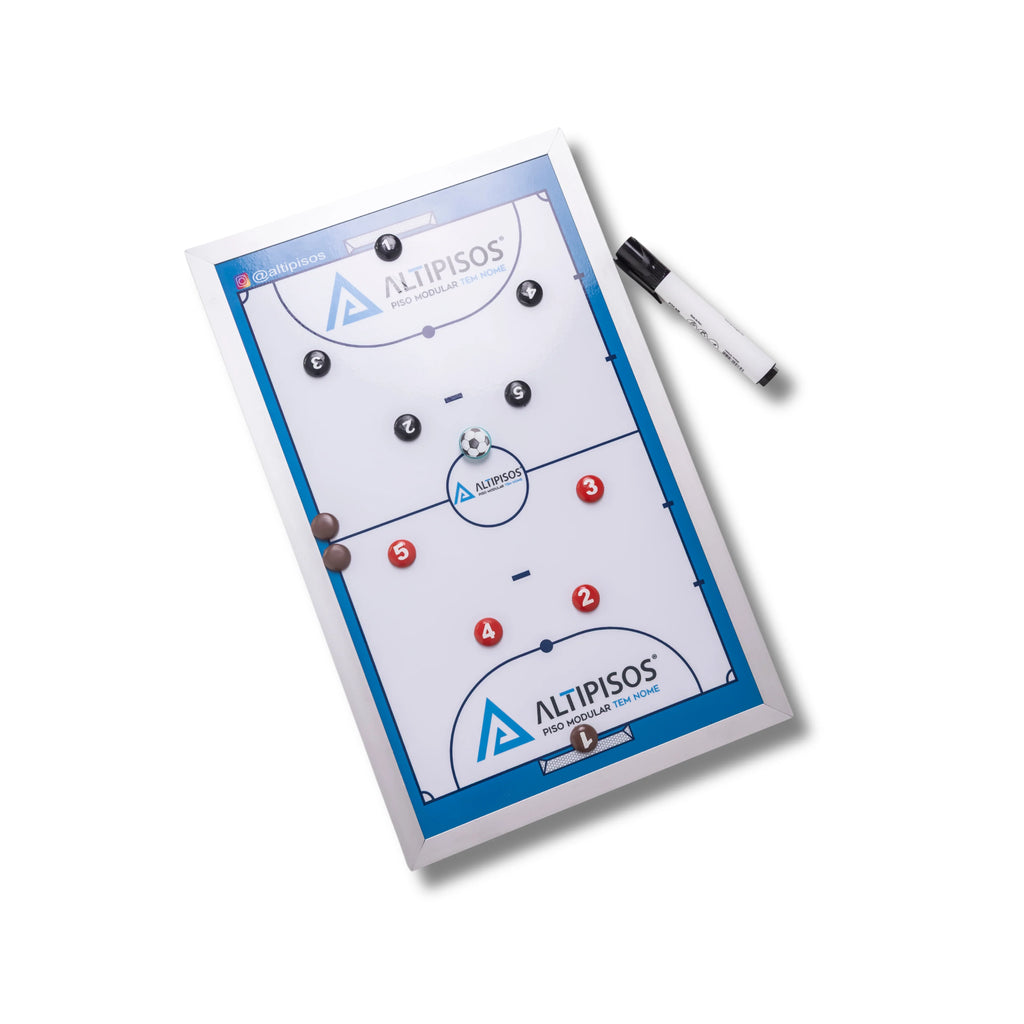 Prancheta tática, prancheta treinador, material professor educação física, prancheta magnética, prancheta de planejamento.