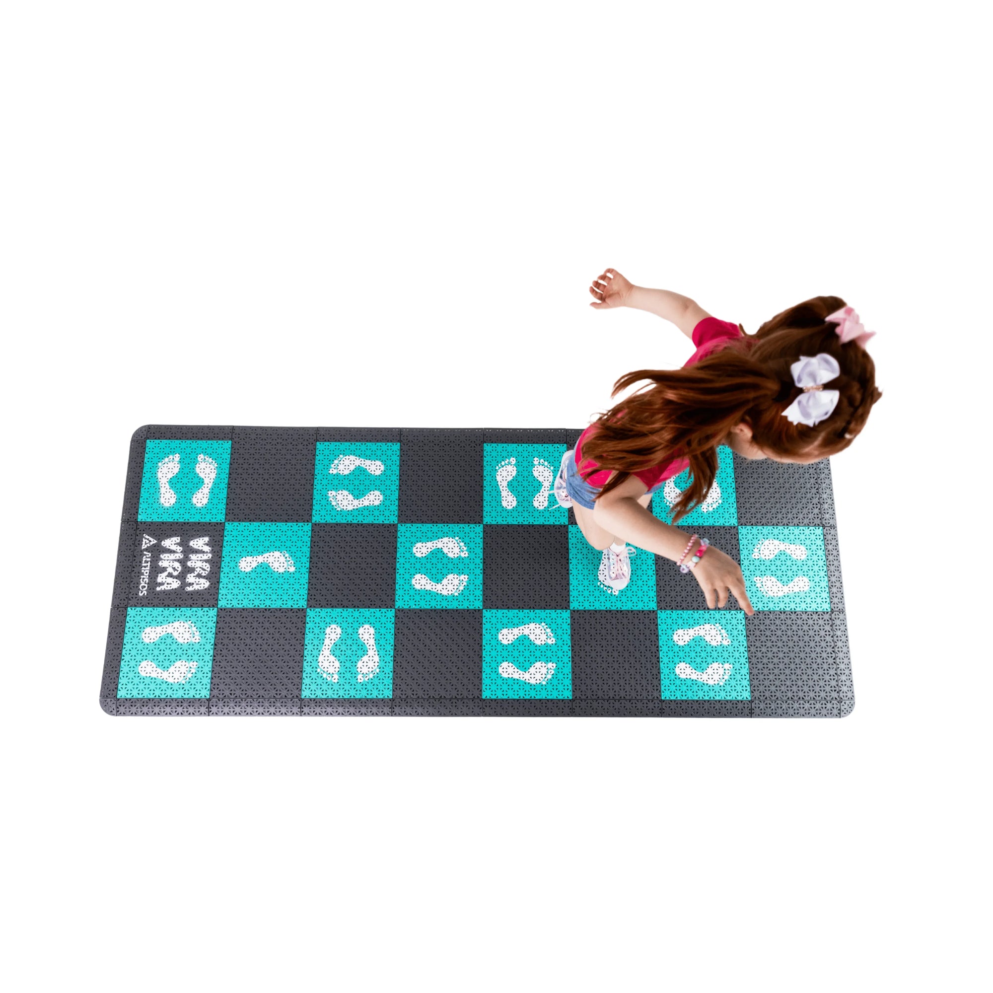 	jogo de lateralidade / piso modular vira vira / brincadeira coordenação motora / circuito motor infantil / tapete agilidade