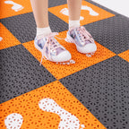 	jogo de lateralidade / piso modular vira vira / brincadeira coordenação motora / circuito motor infantil / tapete agilidade